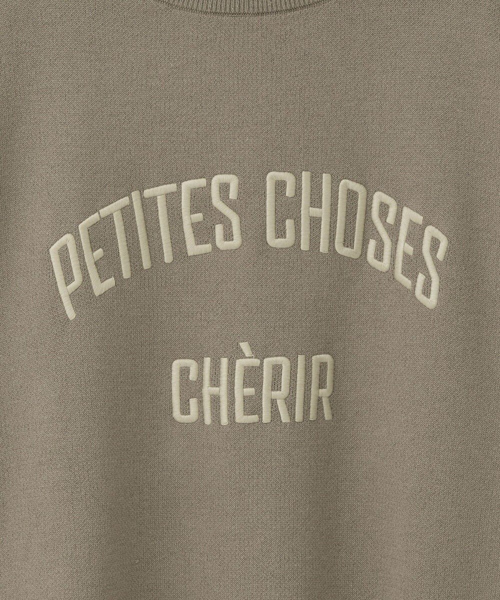 AMERICAN HOLIC コットンブレンドスウェットライクロゴニットトップス 