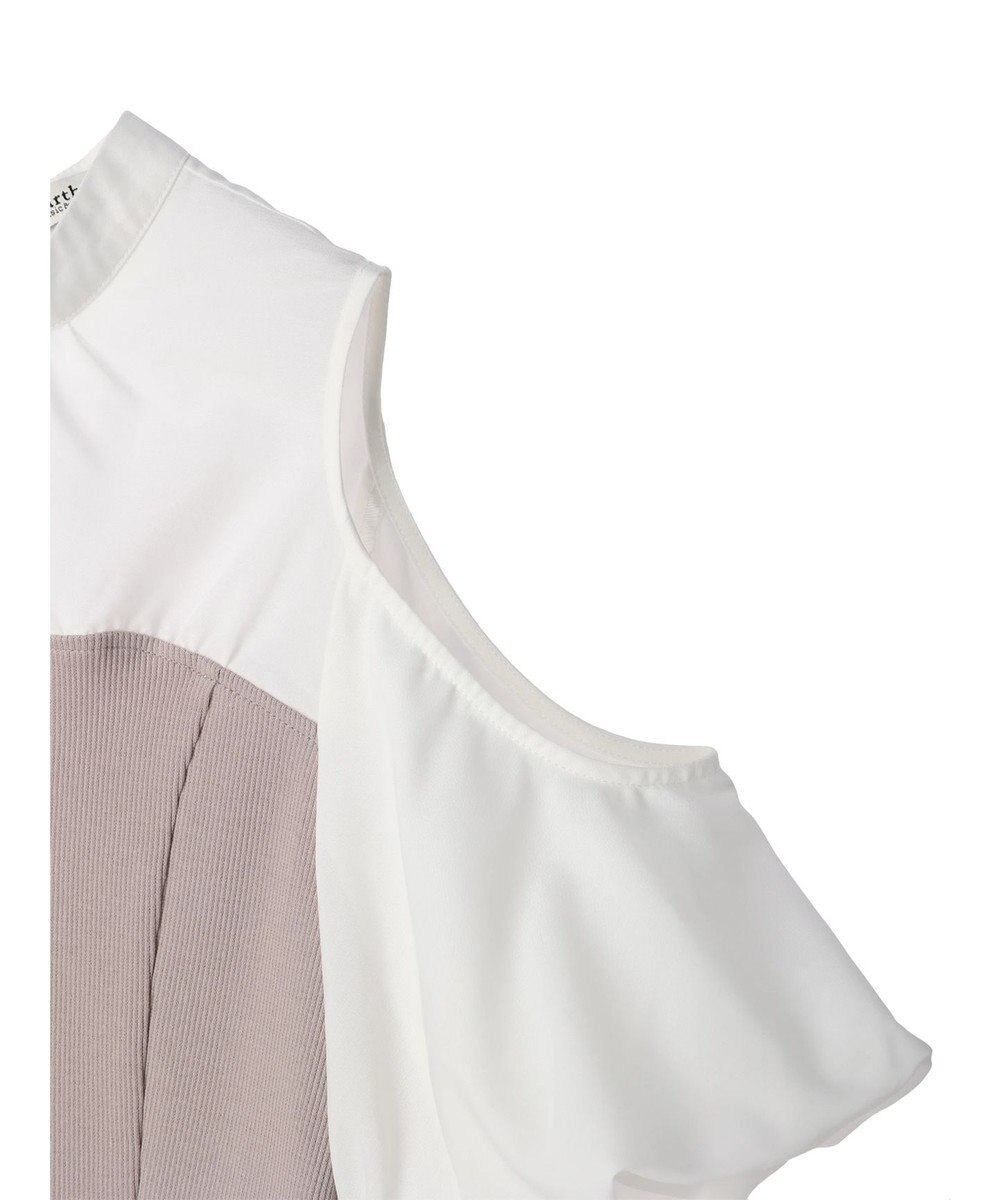 earth music&ecology オープンショルダードッキングプルオーバー 