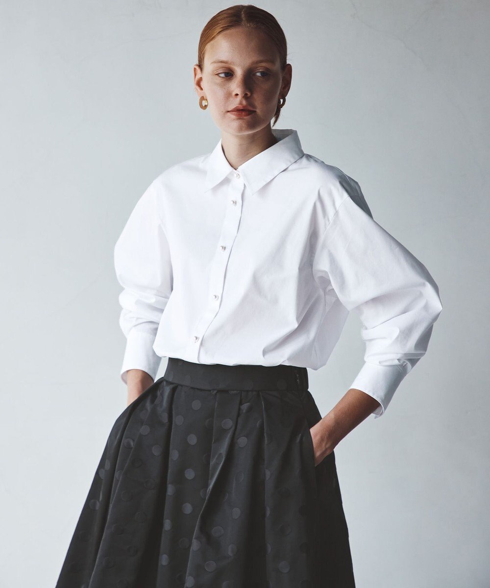 組曲 【ボウタイ付き】メッセージシャーティング シャツ 