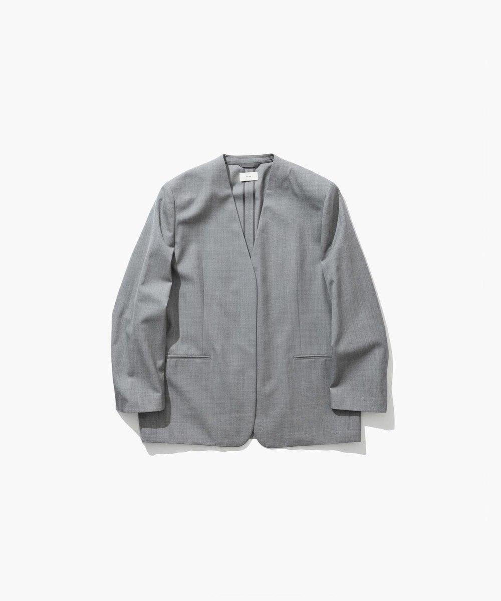 ATON WOOL SILK TWILL | カラーレスジャケット 