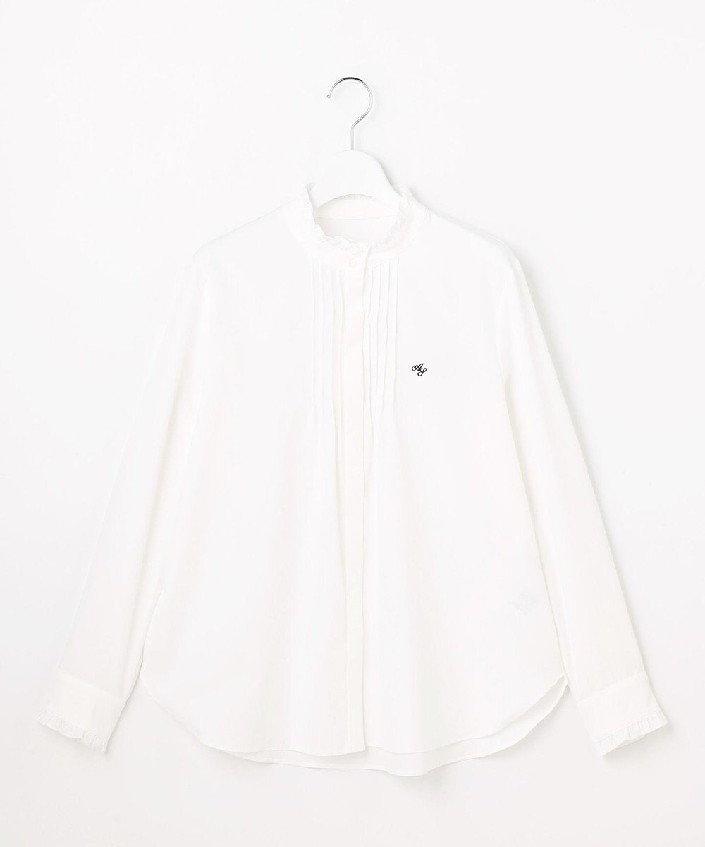 ANY SIS S ピンタックフリル シャツ 