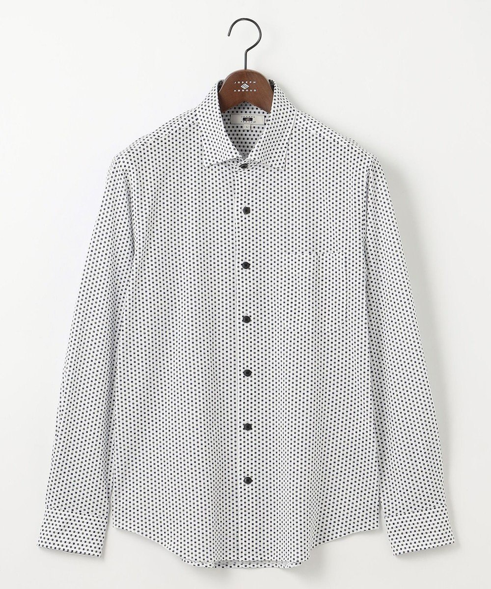 JOSEPH ABBOUD 【25SS・洗える】コンパクトジャージープリント シャツ 
