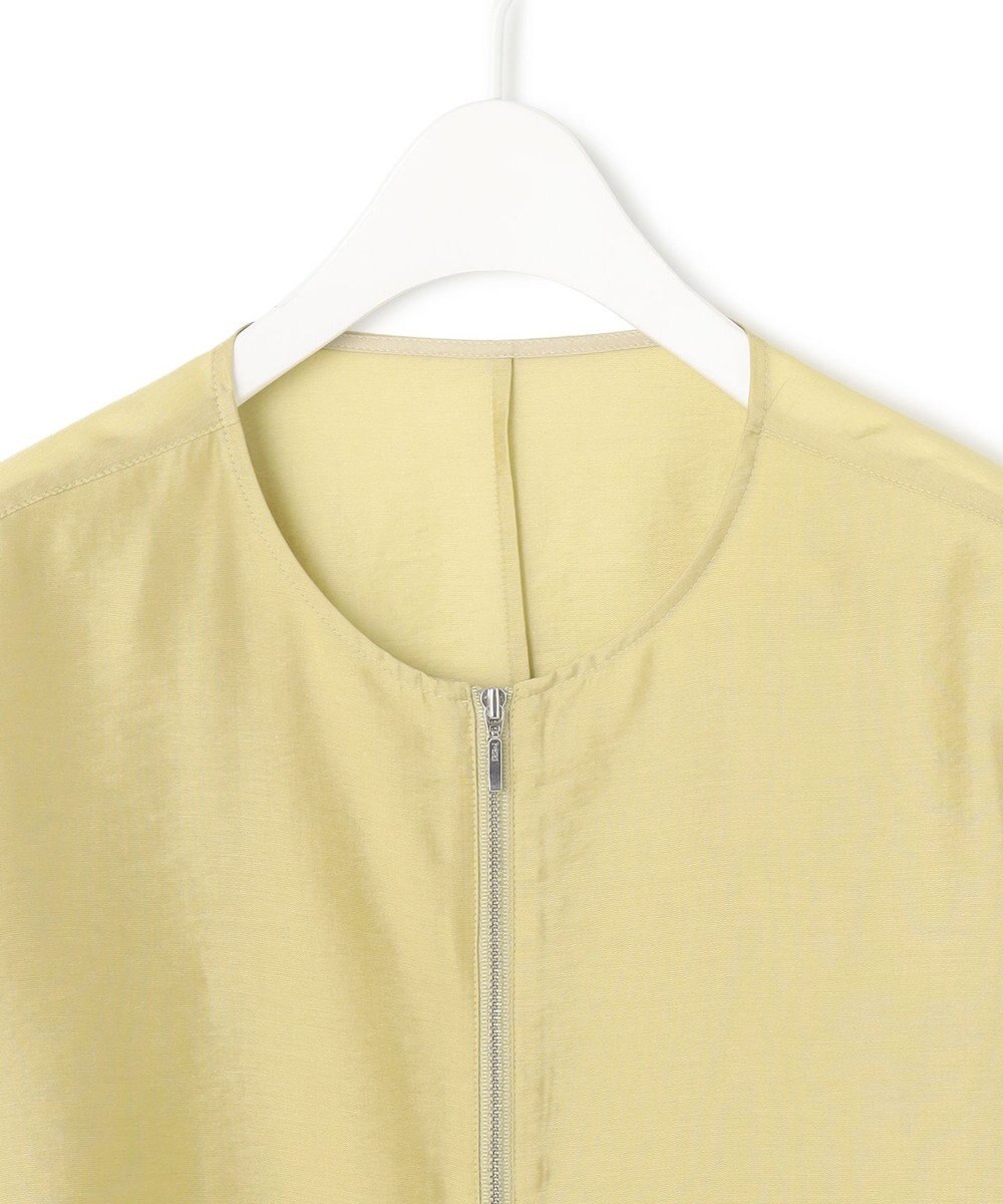 ICB 【接触冷感・速乾・洗える】 リヨセルナイロンワッシャー ノーカラーブルゾン 