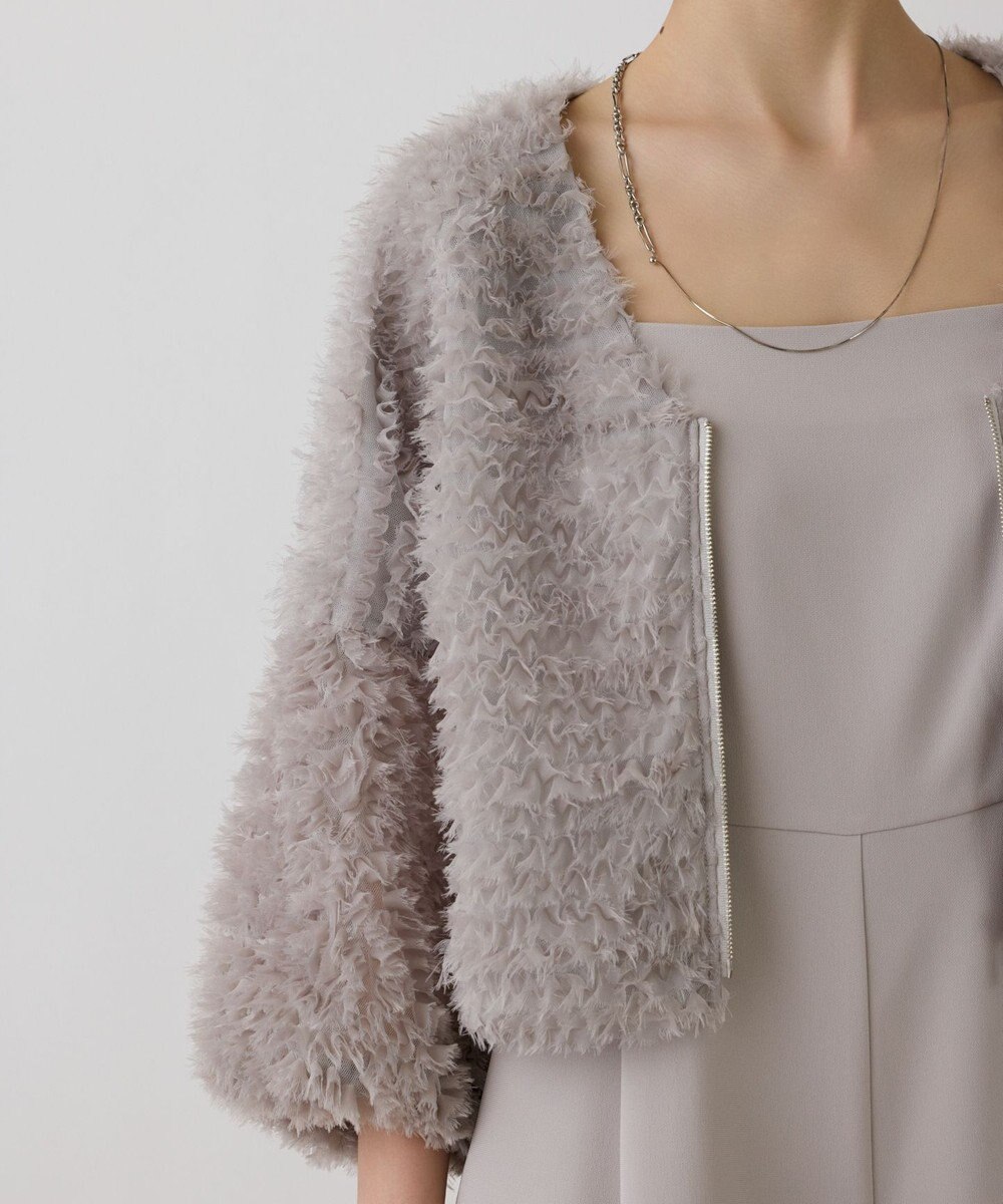 GRACE CONTINENTAL フラワーチュール刺繍ブルゾン 