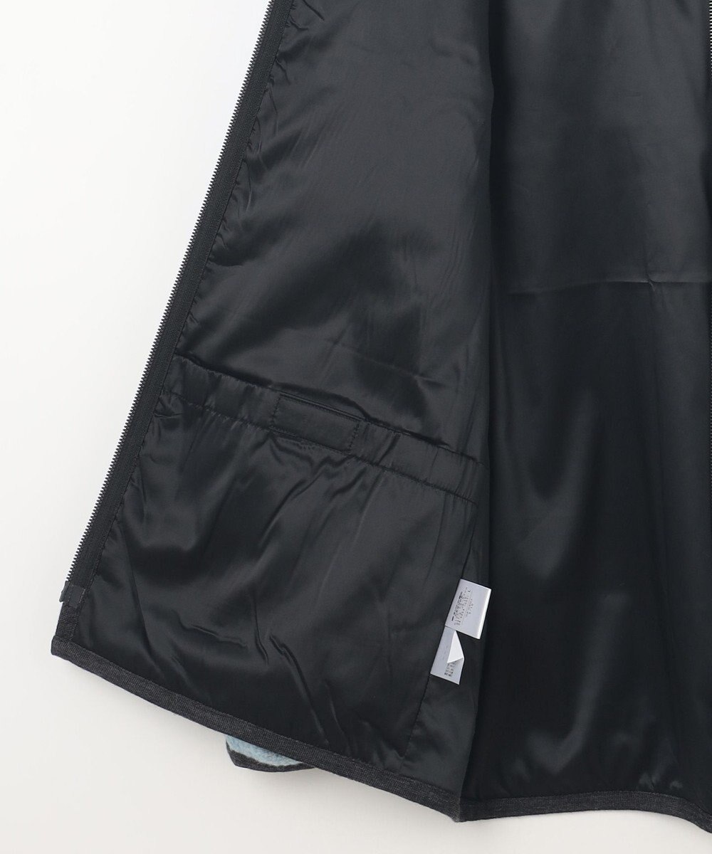 JOSEPH ABBOUD MOUNTAIN 【軽量/リサイクルウール使用】ヘリンボンウールフリース フーディ 