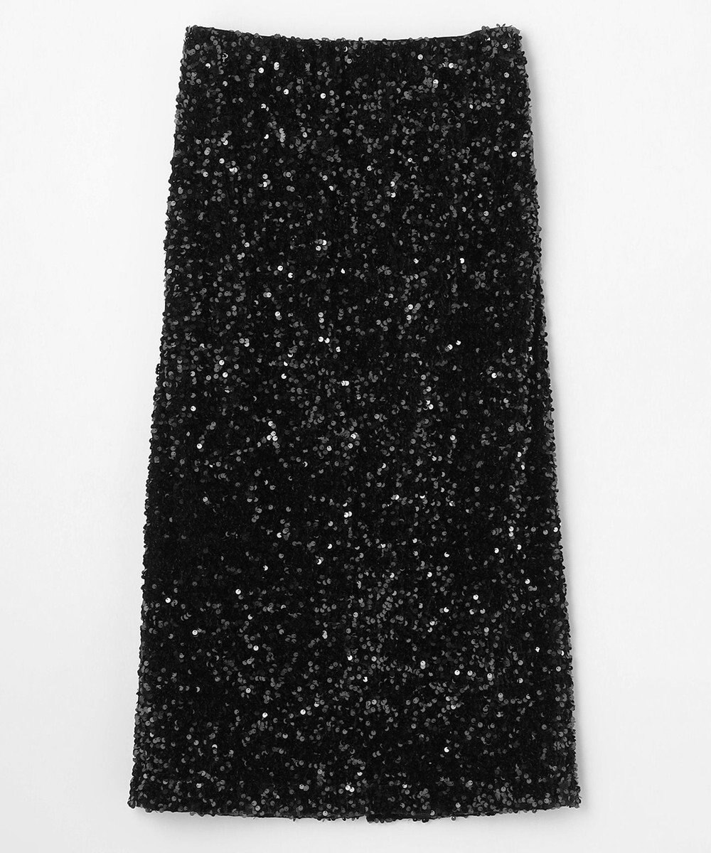 NAVE 【Nave・洗える】スパンコール スカート 