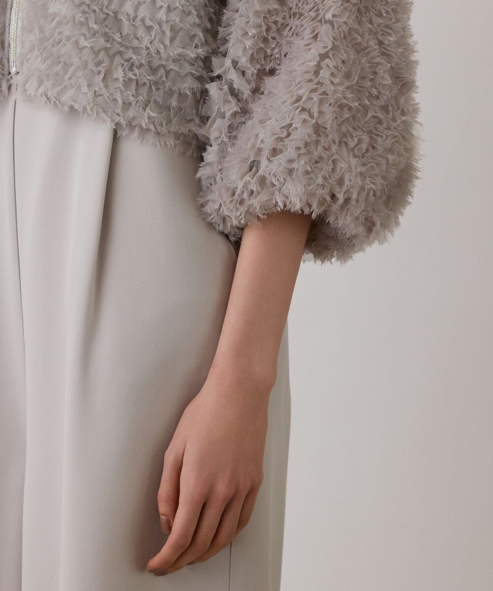 GRACE CONTINENTAL フラワーチュール刺繍ブルゾン 