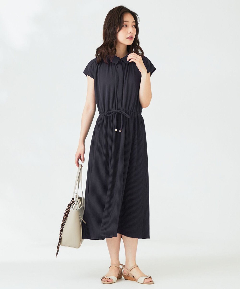 ANY SIS 【UVケア】エアリープリーツ ワンピース 