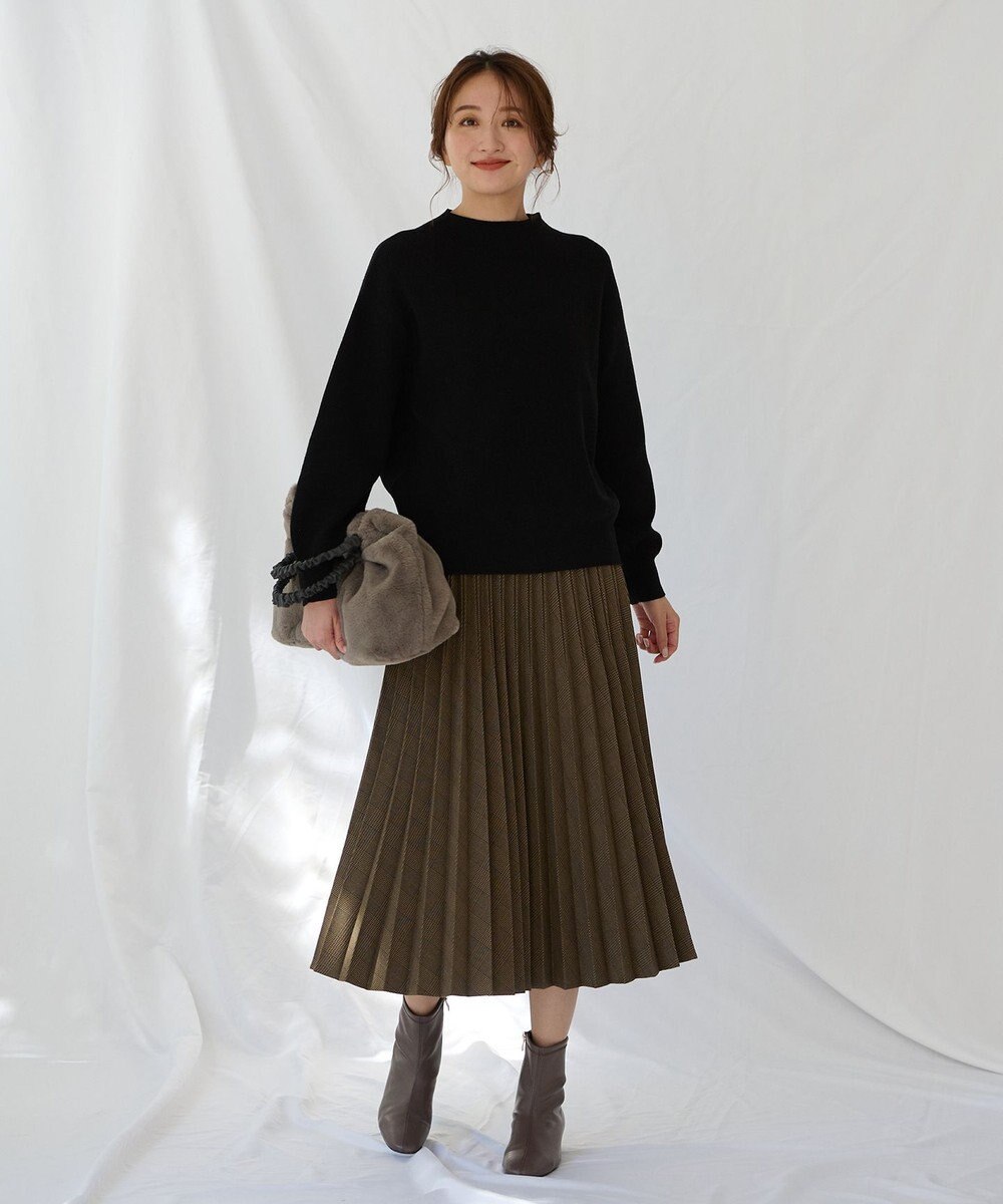 ANY 【洗濯機可能/8色展開】ソフトタッチポリエステルニット 