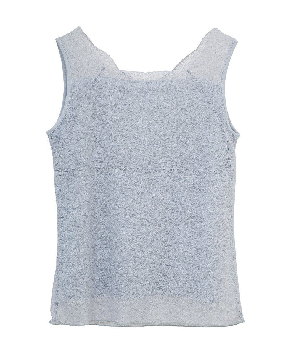 earth music&ecology 接触冷感２ｗａｙレースタンクトップ 