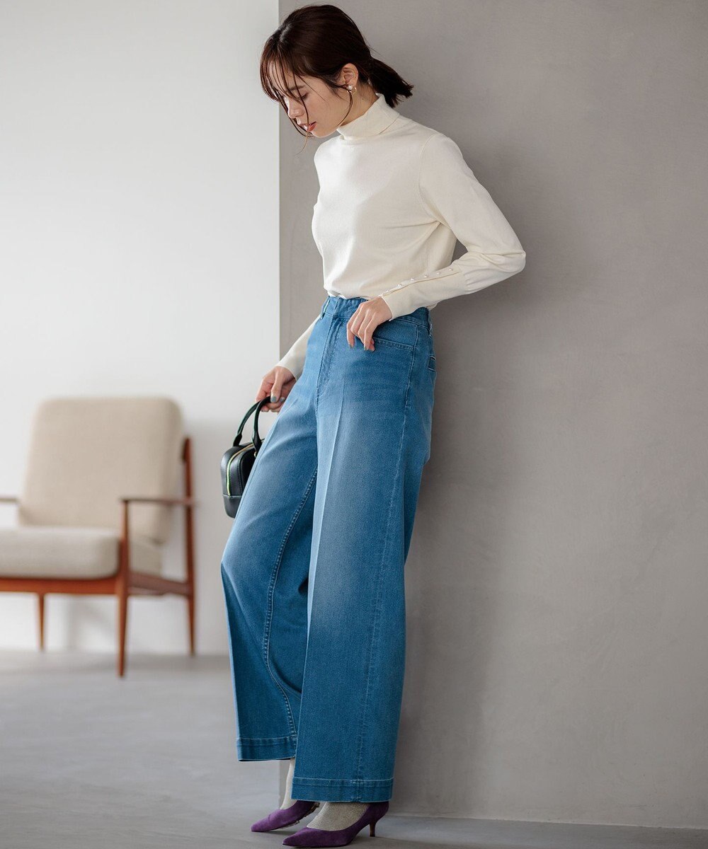 組曲 【WEB限定色あり】ELENA タートルネック ニット 