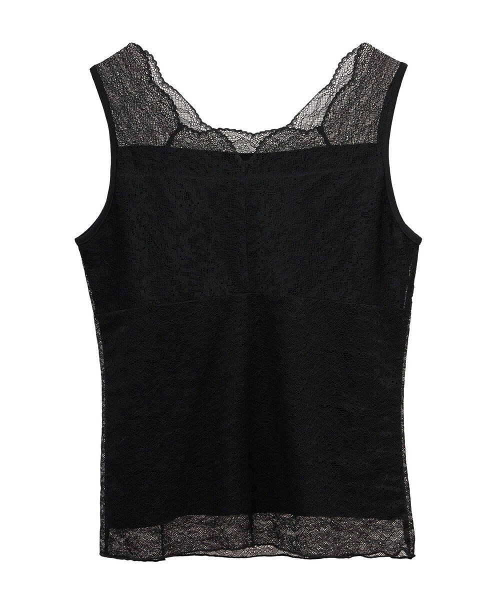 earth music&ecology 接触冷感２ｗａｙレースタンクトップ 