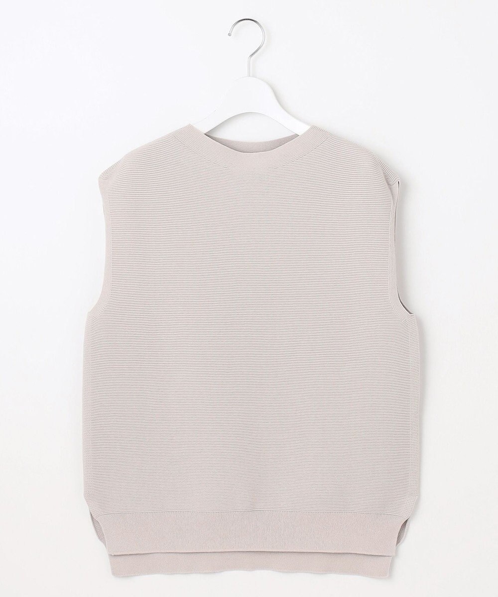 自由区 L 【WEB限定・洗える】コットンストレッチホールガーメントニット ベスト 