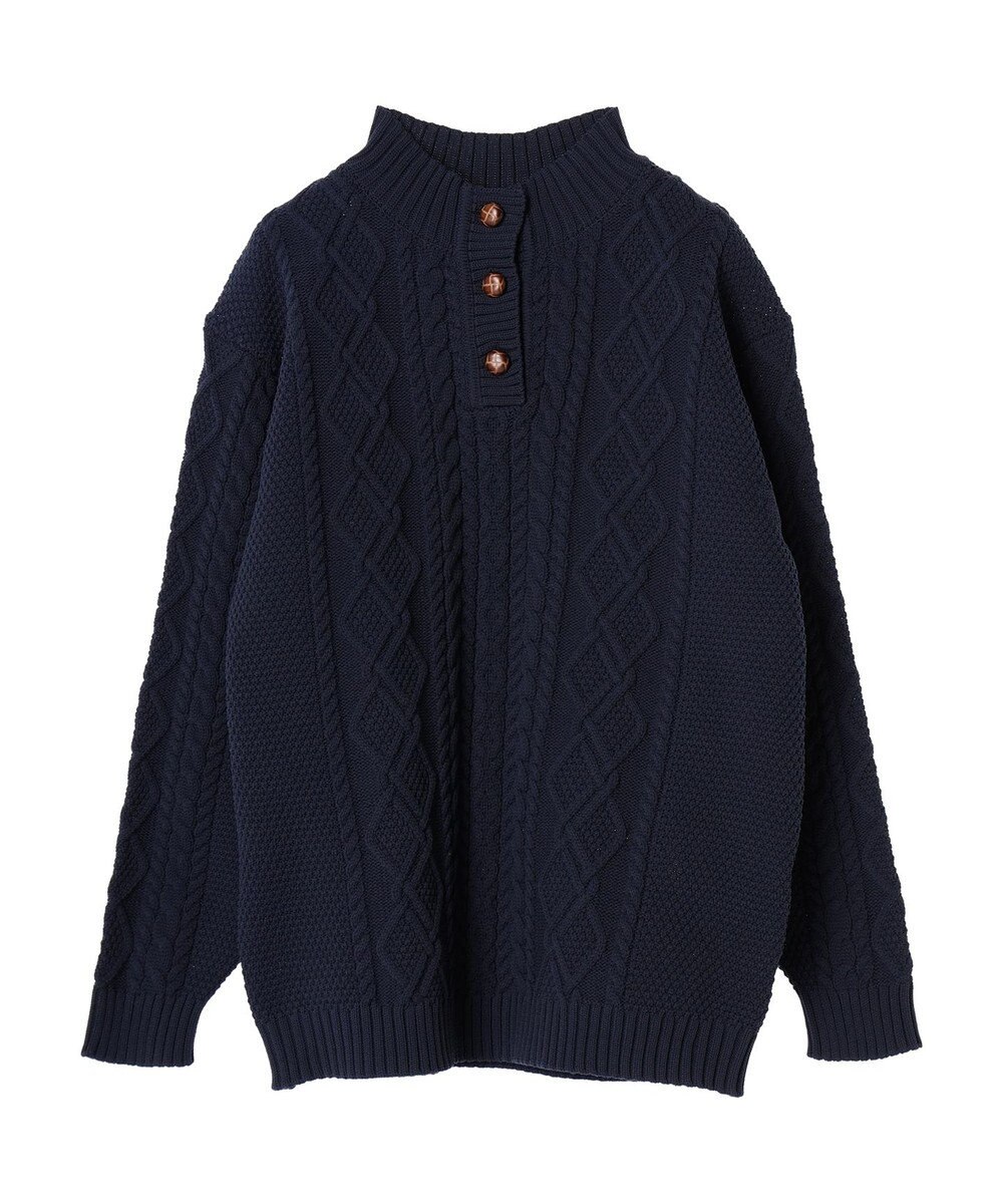 CRAFT STANDARD BOUTIQUE リサイクルポリエステルヘンリーネックプルオーバー 