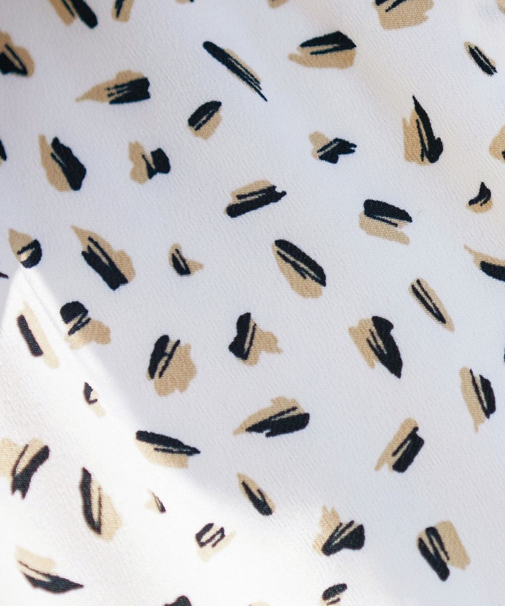 Tiaclasse 【洗える】柄プリントブラウス 