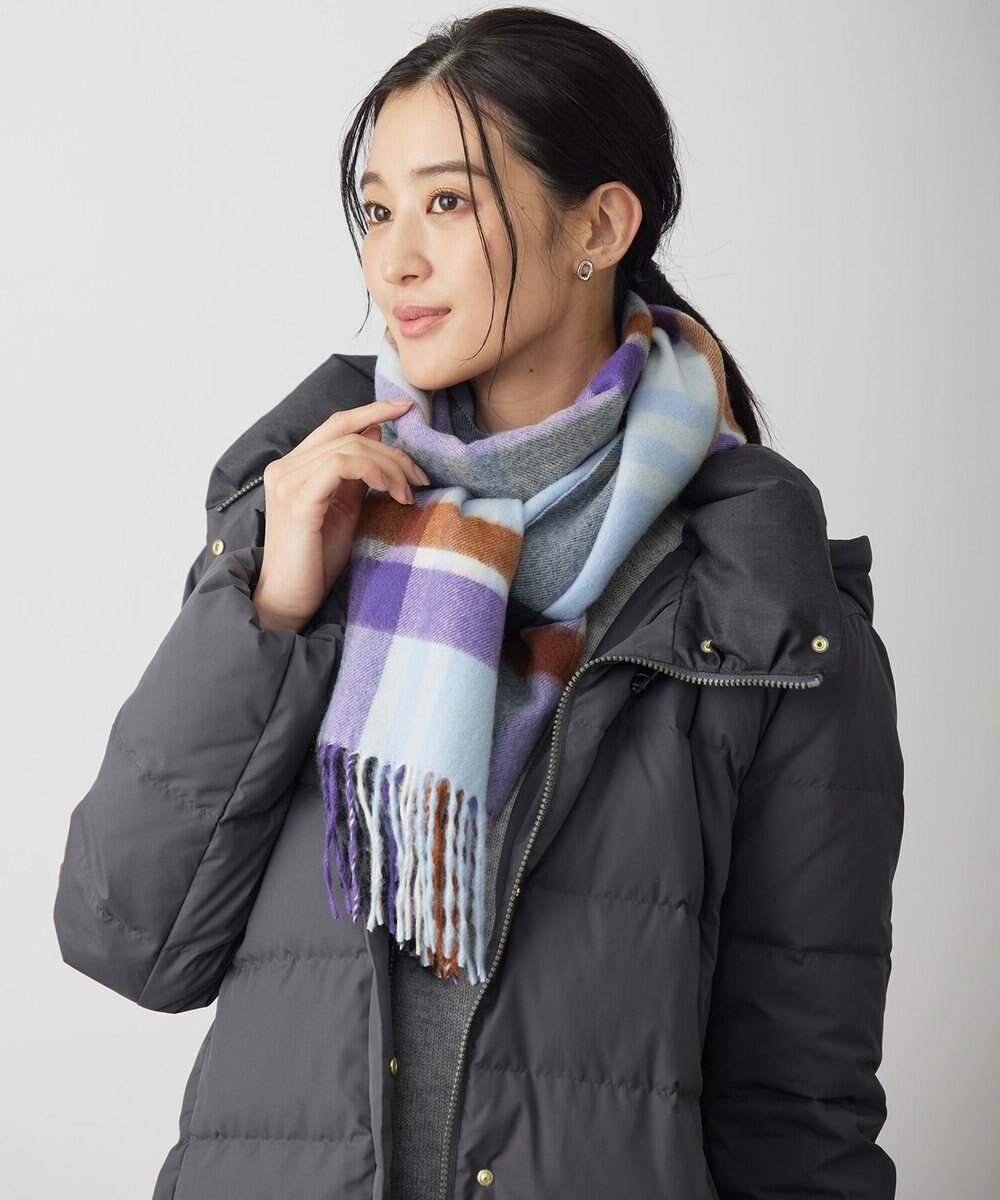 J.PRESS LADIES カシミヤチェック マフラー 