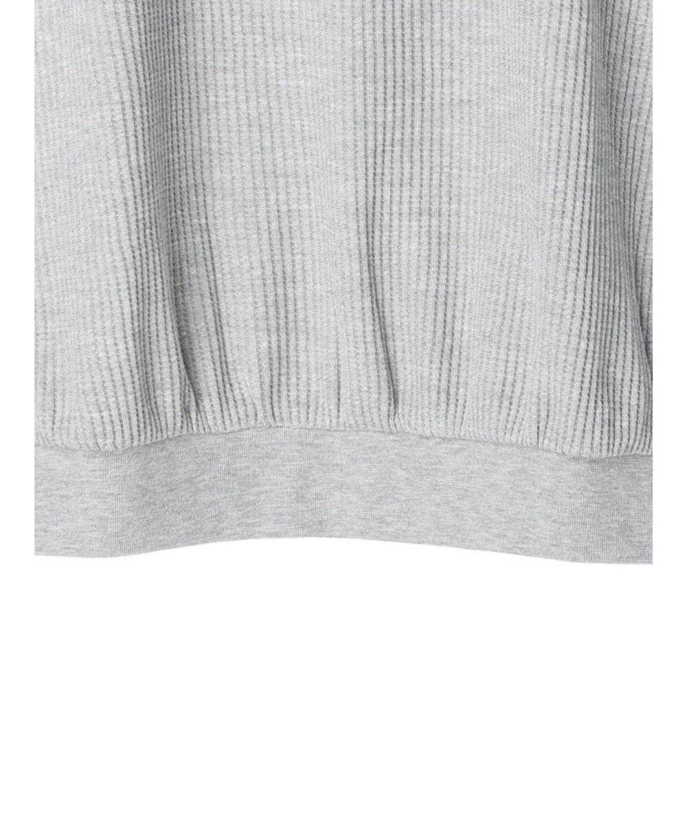 Green Parks ワッフル布帛ドッキングプルオーバー 