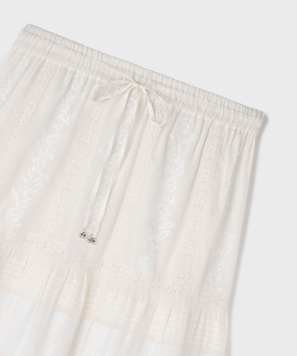 GRACE CONTINENTAL ピンタックティアードスカート 