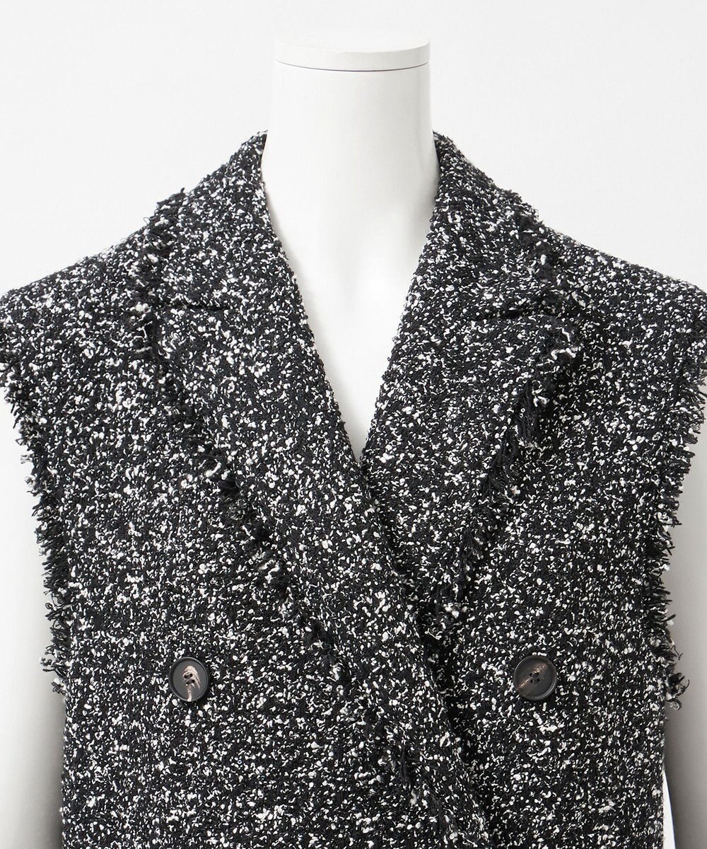 23区 L 【GOLD LABEL】CAMPOREバイカラーツイード ジレ 