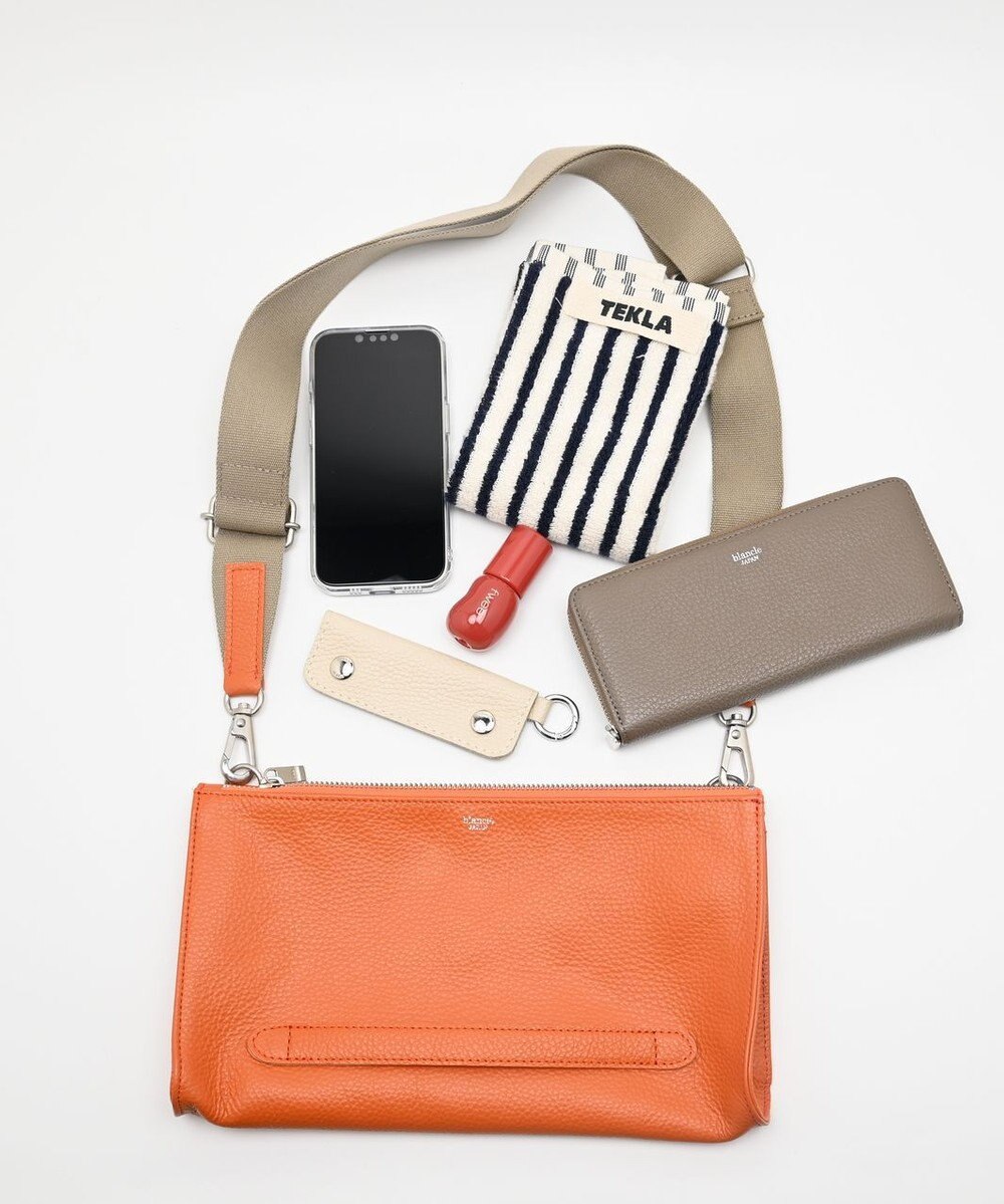 blancle シュリンクレザー クラッチショルダー 