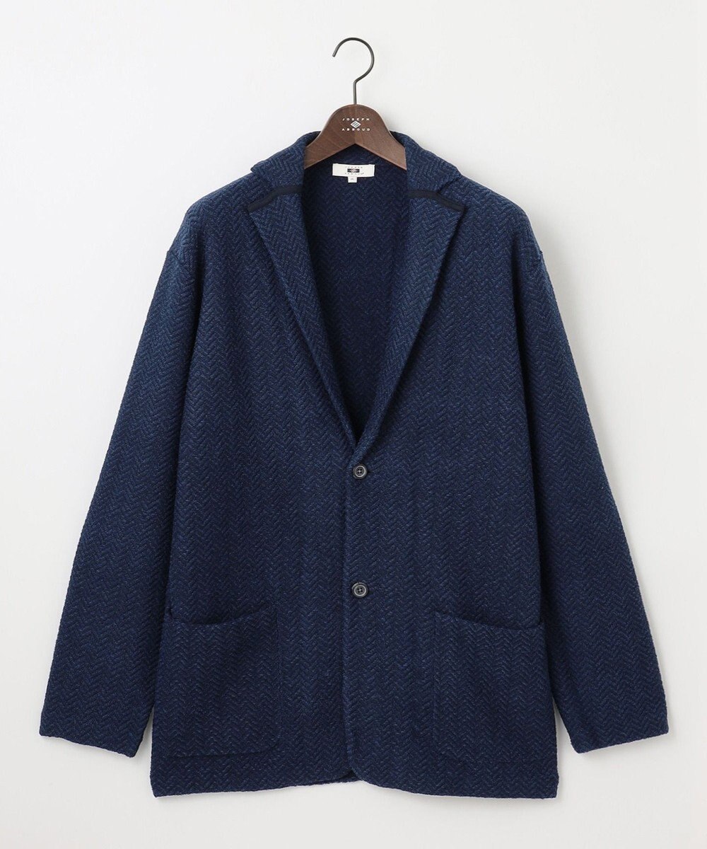 JOSEPH ABBOUD 【キングサイズ・軽量/イージーケア】 KARL KARL×モール使用　軽量ニットジャケット 