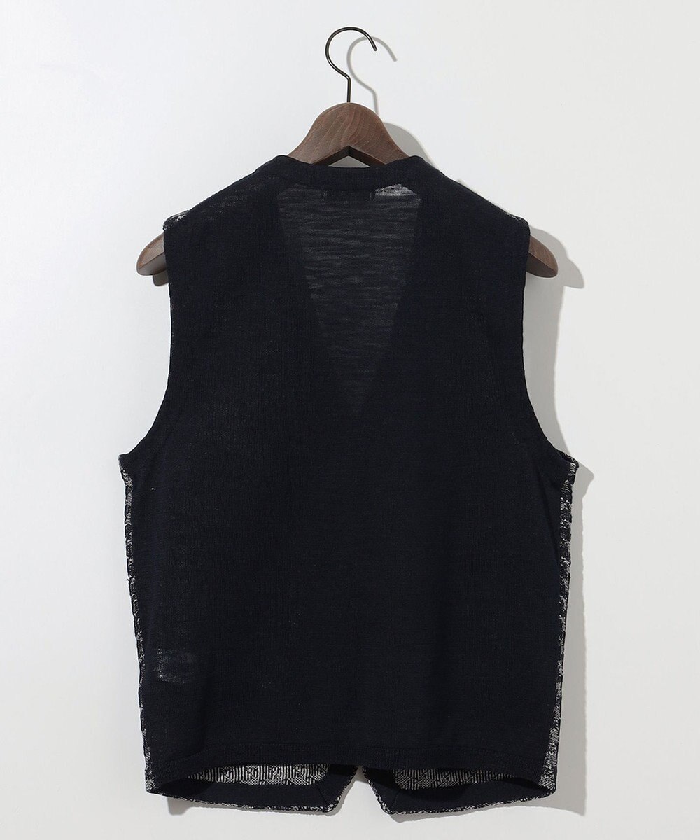 JOSEPH ABBOUD 【イタリア糸使用/清涼感/軽い/洗える/サスティナブル】スラブギマ ニット ベスト 