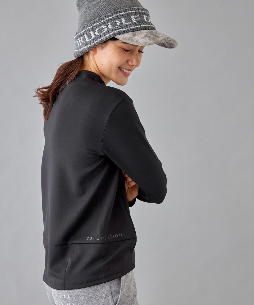 23区GOLF 【23Fondation/WOMEN】長袖 モックネックシャツ 