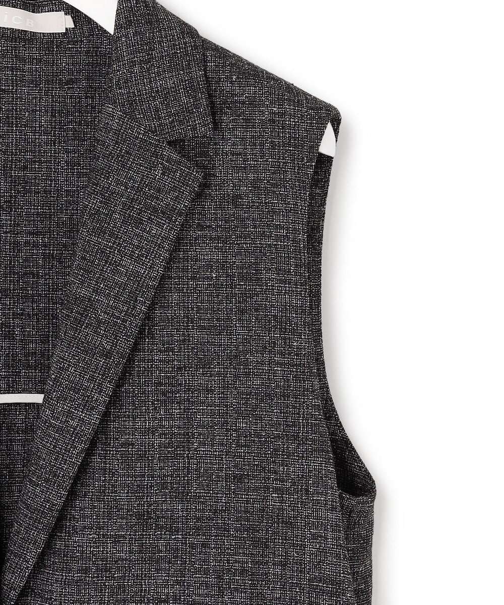 ICB L ミックスブッチャー バックスリットジレ 