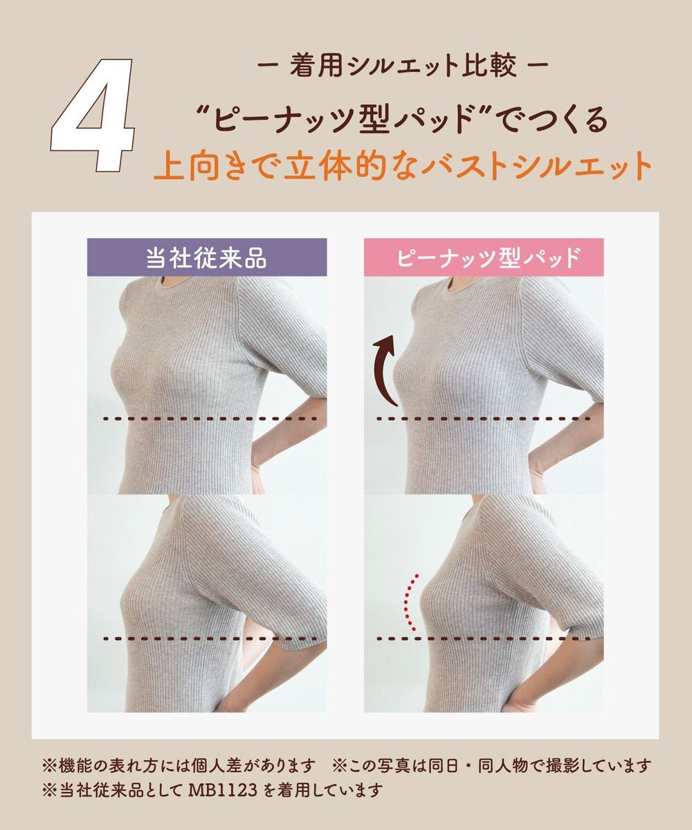 WACOAL ノンワイヤーブラ [GOCOCi/ワコール] ハーフトップ ブラトップ まるでつけていないような着ごこち 綿混 立体的なバストシルエット レディース CGG551 /ワコール 