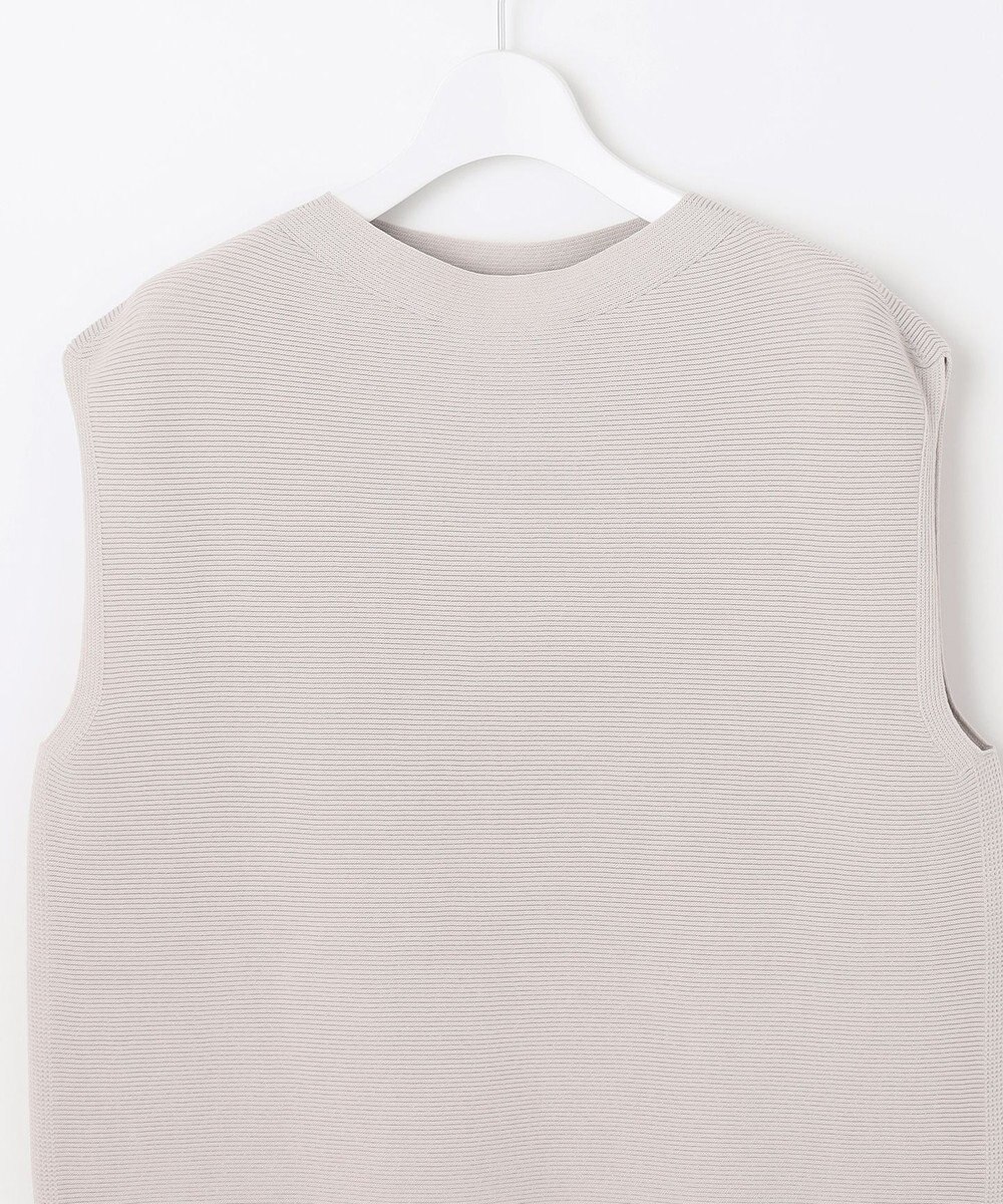 自由区 L 【WEB限定・洗える】コットンストレッチホールガーメントニット ベスト 