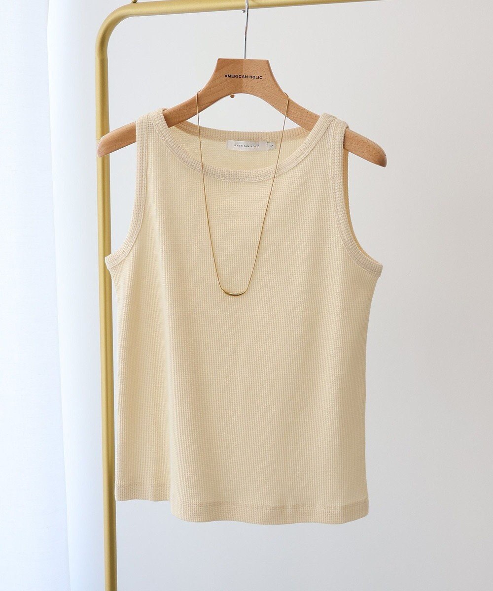 AMERICAN HOLIC ワッフルタンクトップ 