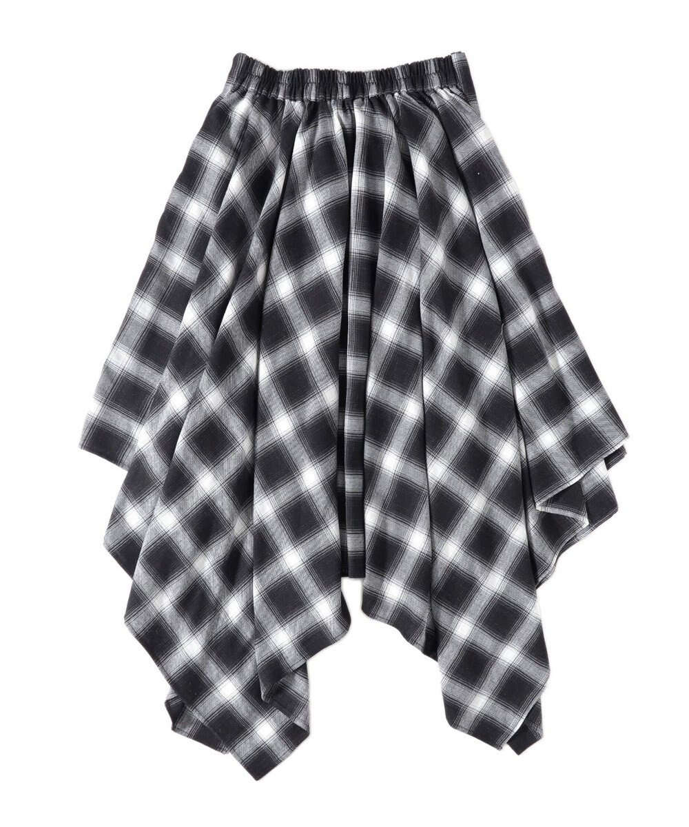 WEGO チェックシャツラップスカート 