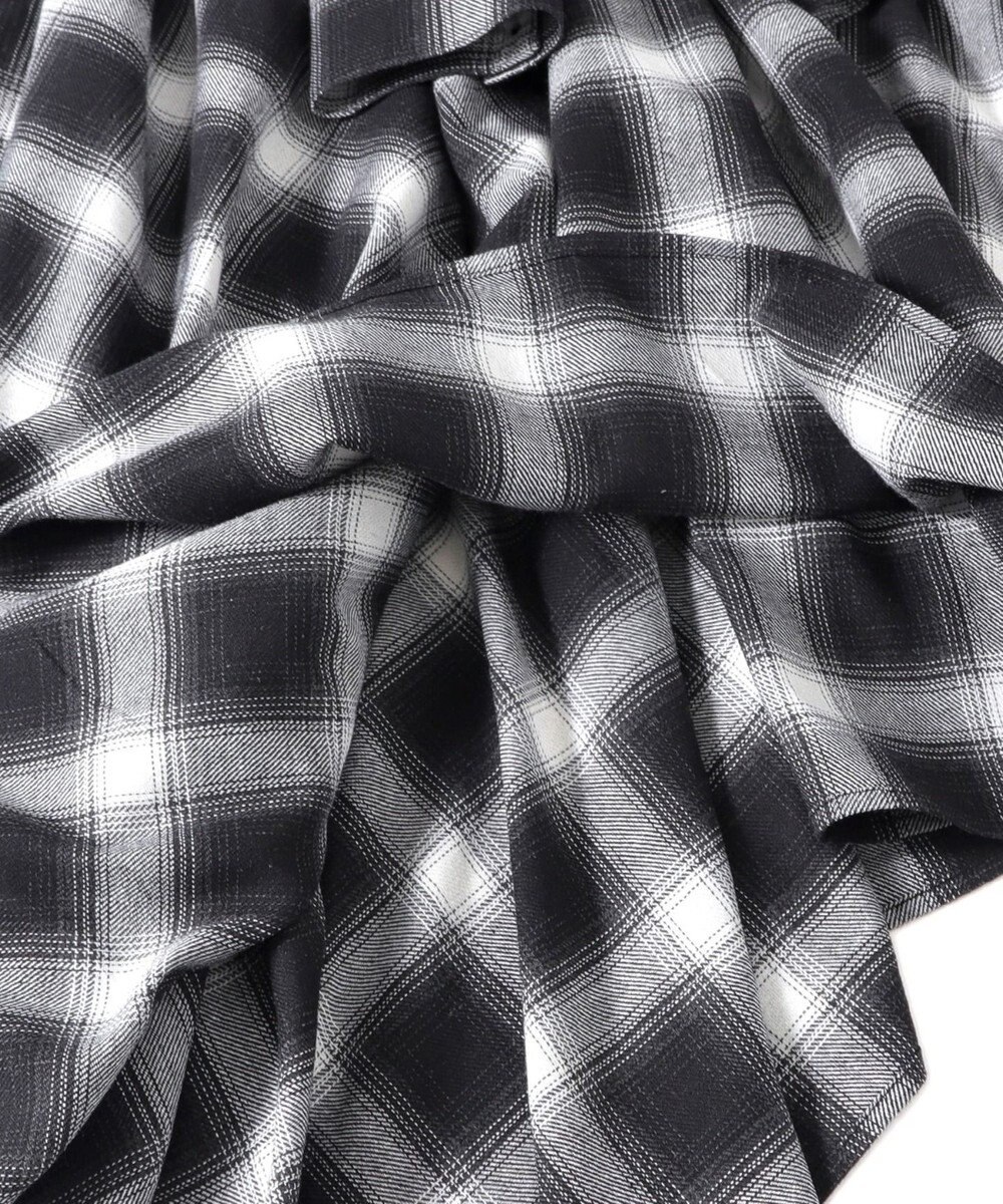 WEGO チェックシャツラップスカート 