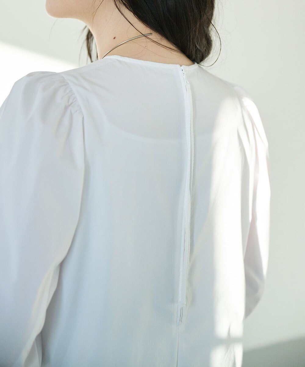 #Newans バルーンヘムブラウス 