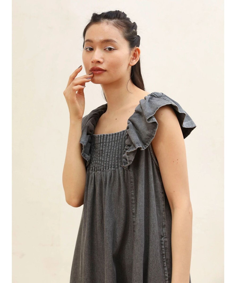 Green Parks ■ＥＳＣＡＲ　デニムピンタックワンピース 