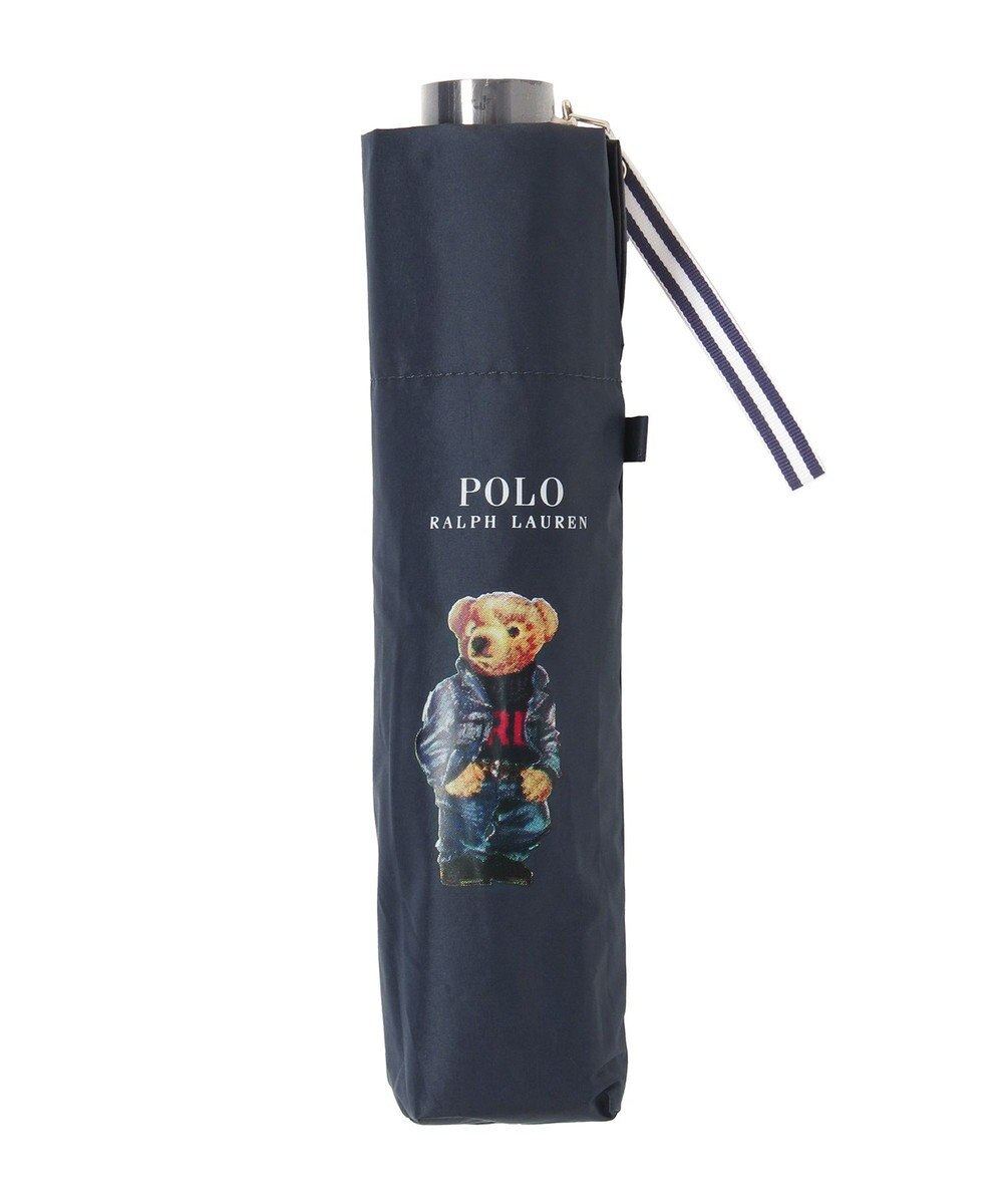 MOONBAT 【遮熱・遮光】POLO RALPH LAUREN(ポロ ラルフローレン)CORE DENIM BEAR ポロベア 晴雨兼用 雨傘  折りたたみ傘 