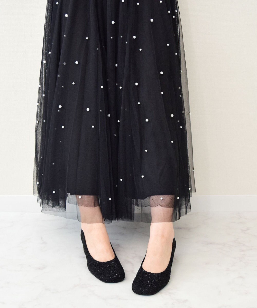 Bridget Birkin 【Bridget Birkin】ツイードヒールアップオブリークパンプス 