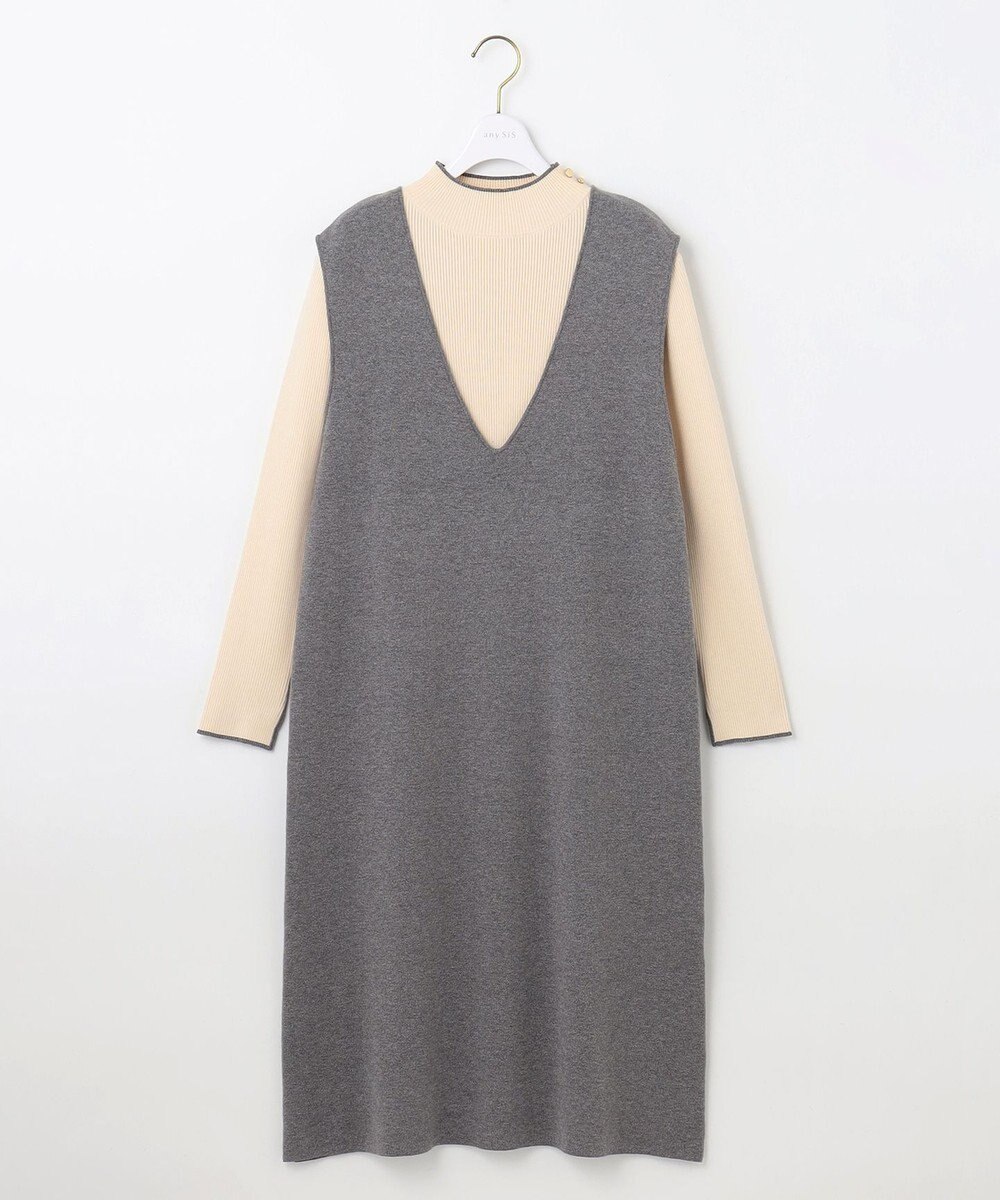 ANY SIS 【大人百花掲載 ヨンアさん着用】2SET ニットジャンスカ セット 