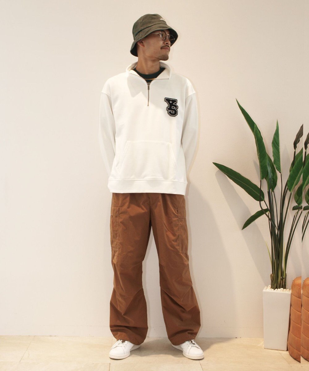 J.PRESS YORK STREET 【UNISEX】裏毛ロゴハーフジップ スウェット 
