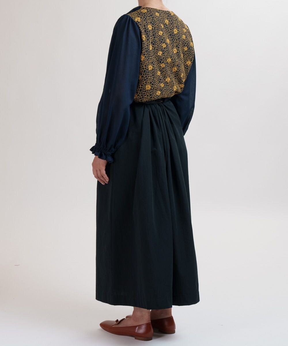 muuc 【手刺繍のような刺繍が美しい】ハイドランジア ブラウス 