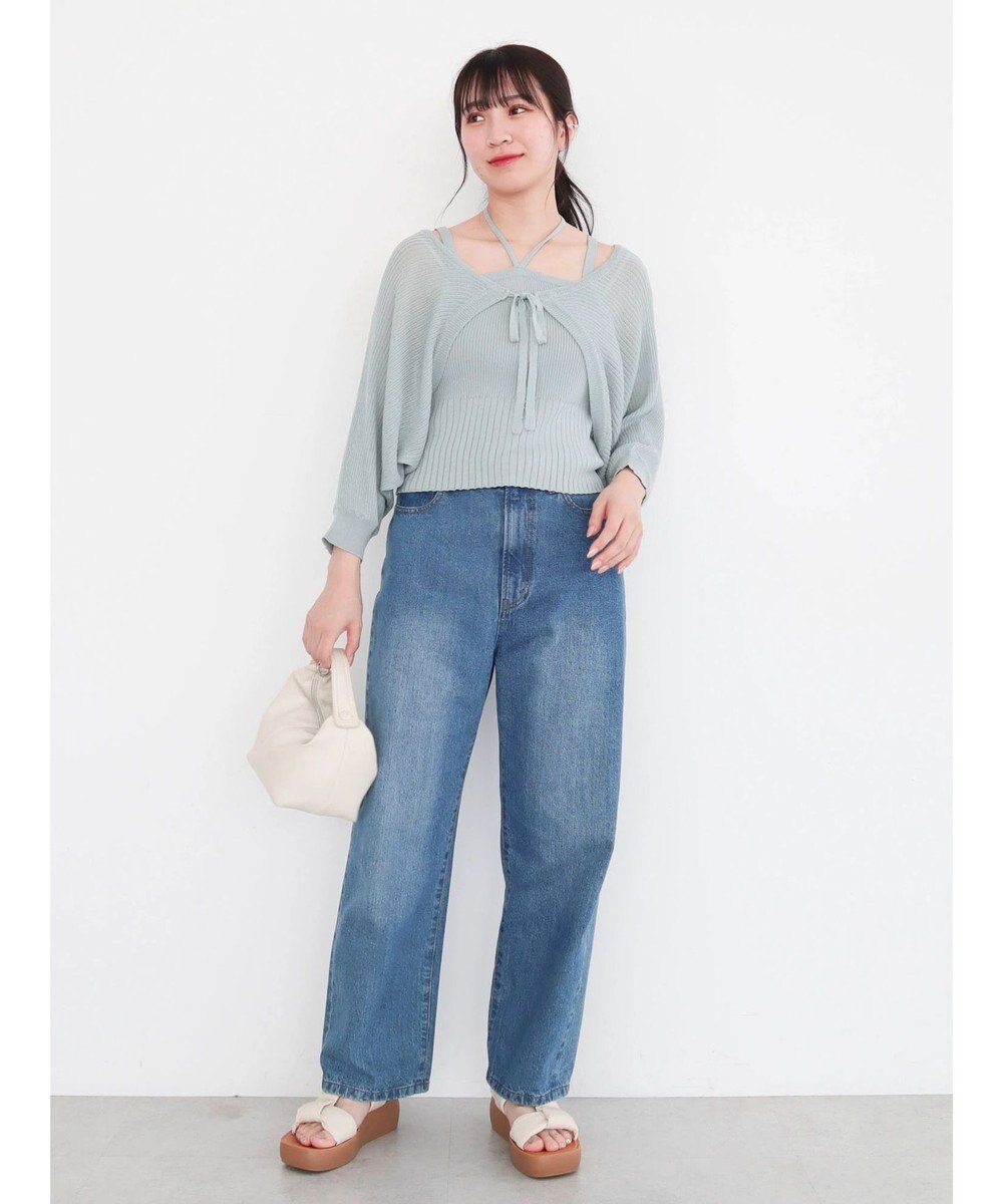 Green Parks ・swing by SET2点ニットボレロ&ニットキャミ 