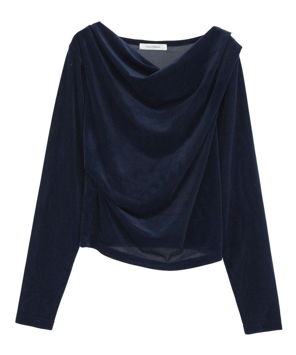 Green Parks シアーベロアオフショル長袖プルオーバー 