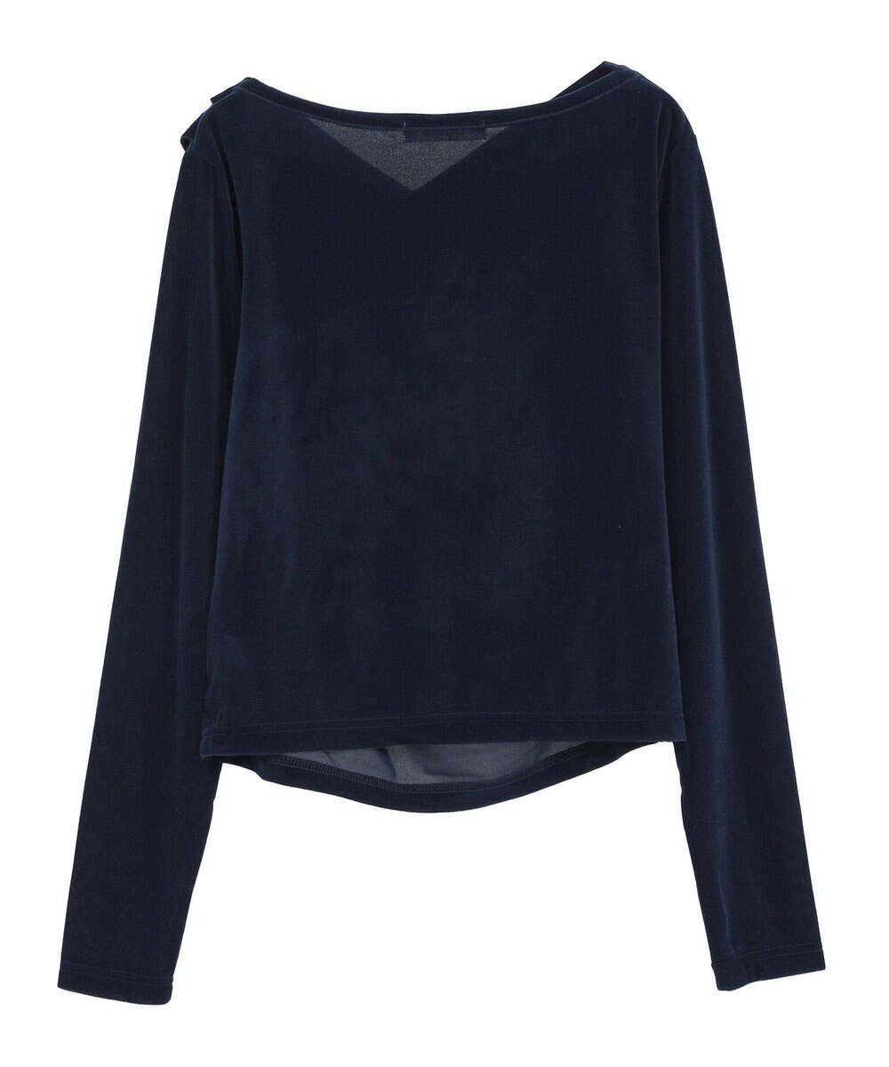 Green Parks シアーベロアオフショル長袖プルオーバー 