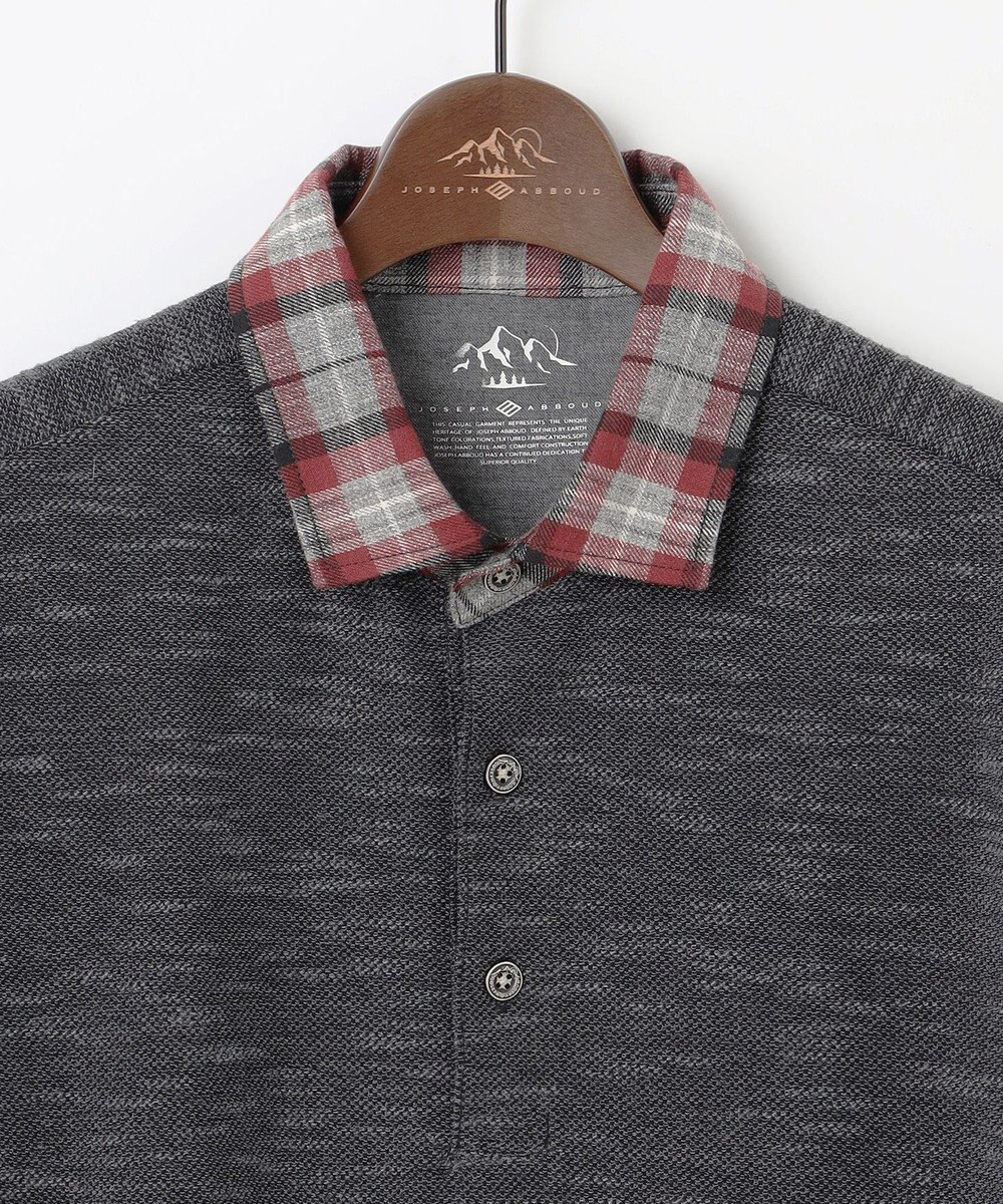 JOSEPH ABBOUD MOUNTAIN 【オーガニックコットン/JAPANファブリック】 スラブカノコ アウトドアポロ 