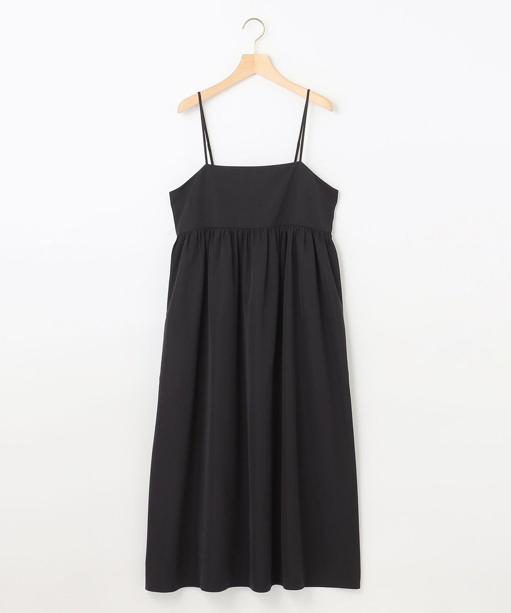 組曲 S 【洗える】タフタギャザーキャミソールワンピース 