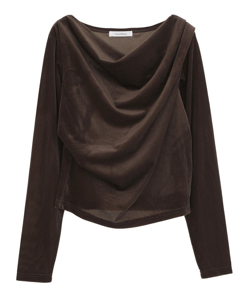 Green Parks シアーベロアオフショル長袖プルオーバー 