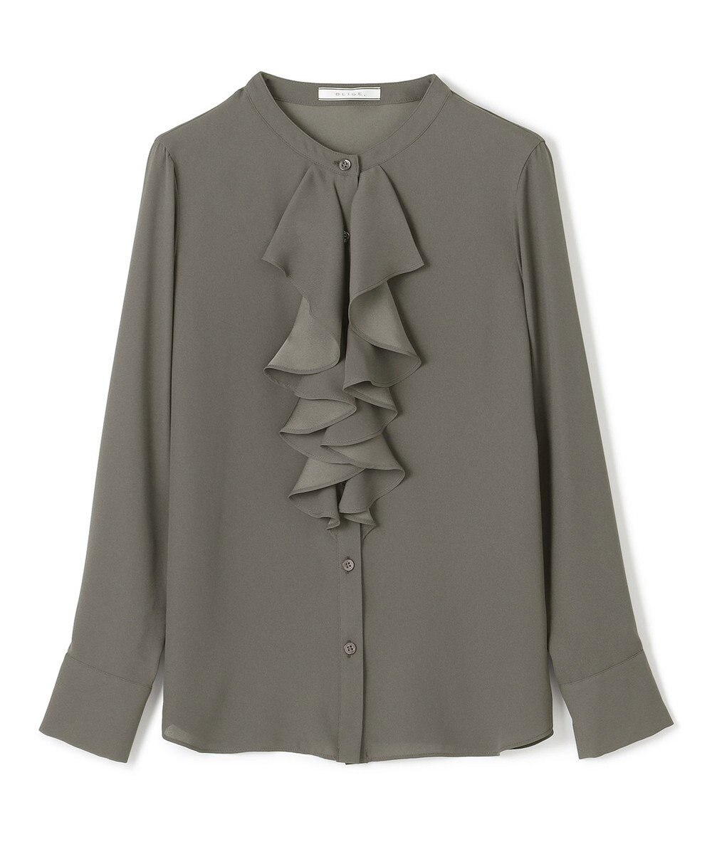 BEIGE， 【WEB限定】MAKALU / フリルブラウス 