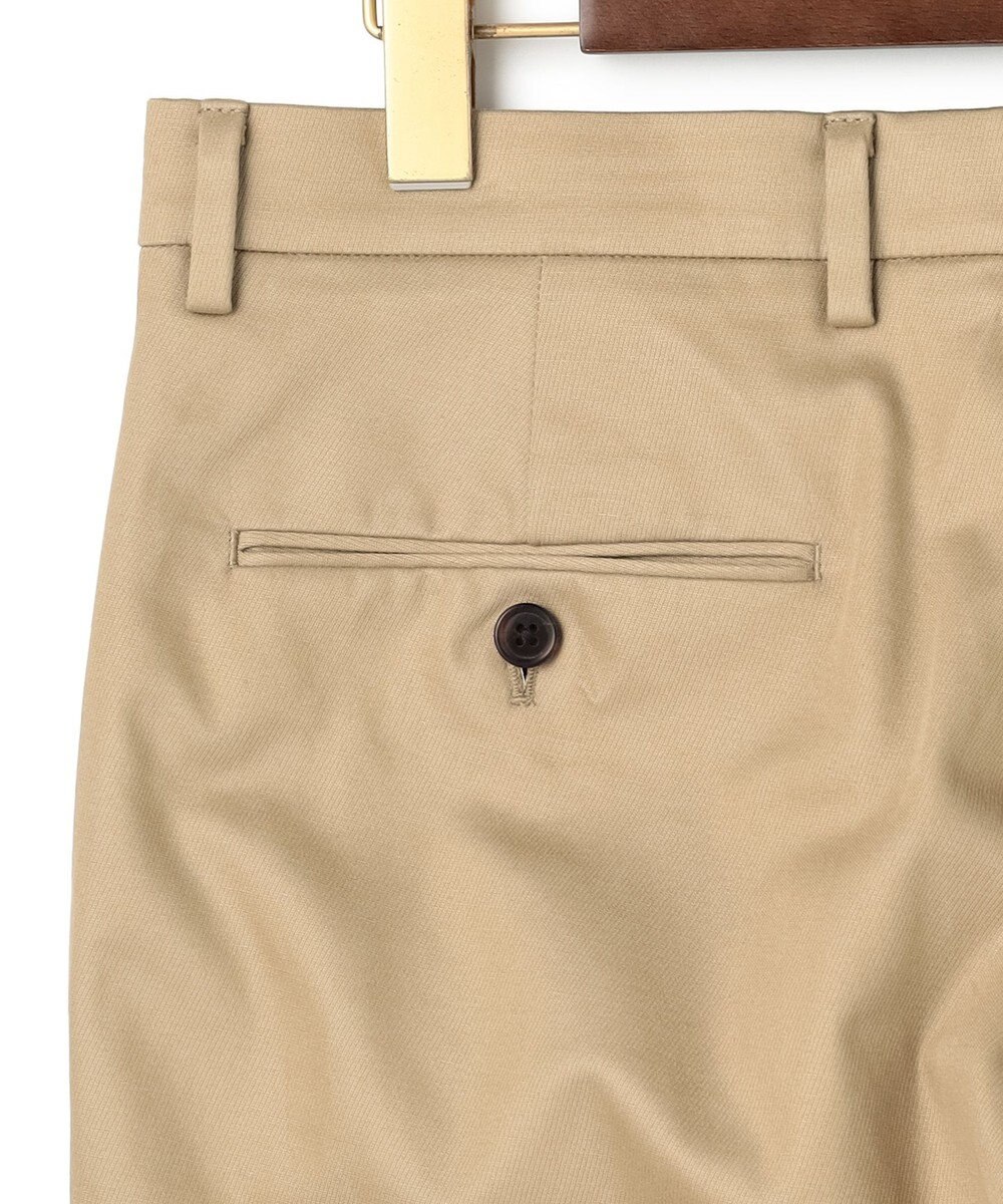 J.PRESS MEN 洗練されたシルエットと機能美【ストレッチ】トリコチン ステムテーパードパンツ 