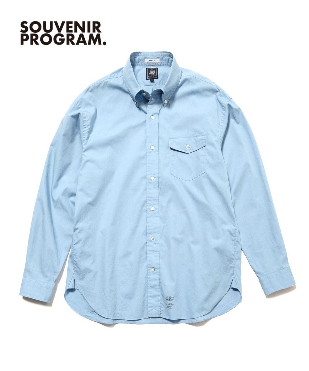 J.PRESS MEN 【J.PRESS ORIGINALS】【UNISEX】Cotton Broad Cloth B.D. Shirt / Baggy-Fit 