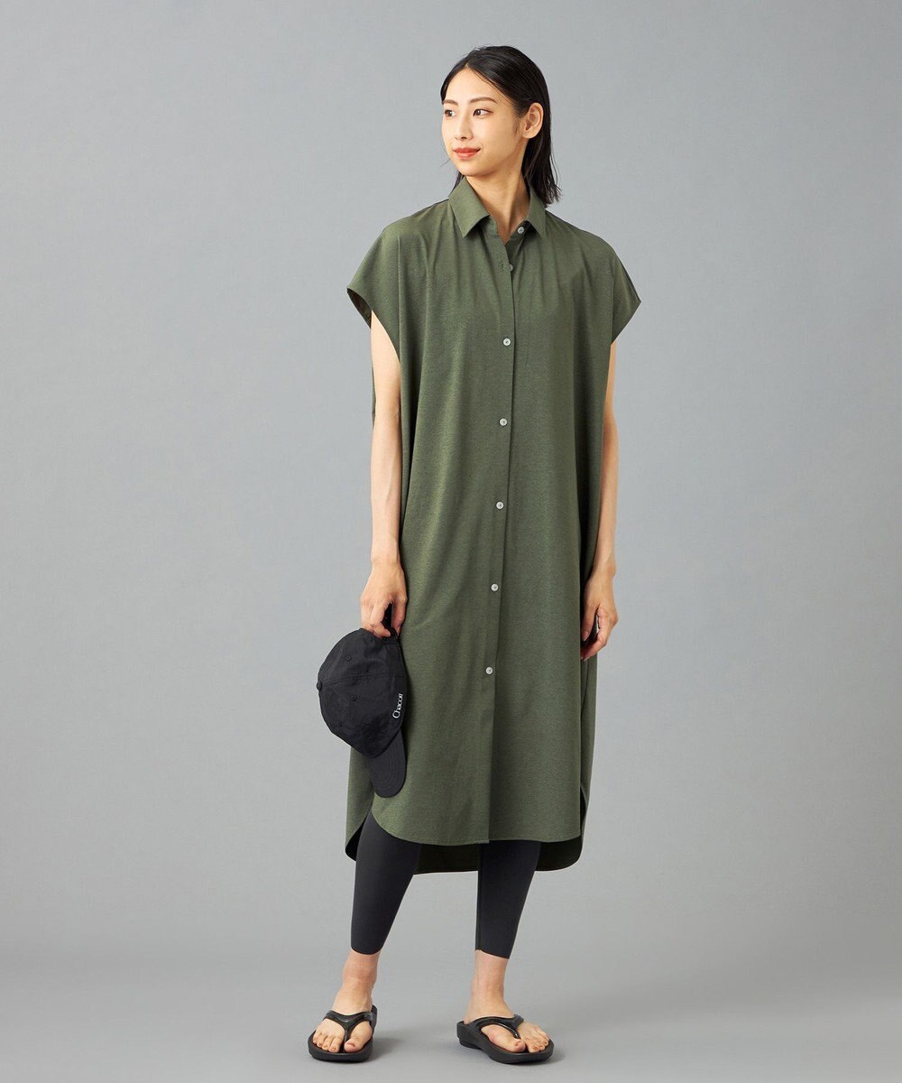 Chacott Chacott BALANCE EasyCare+ シャツワンピース 